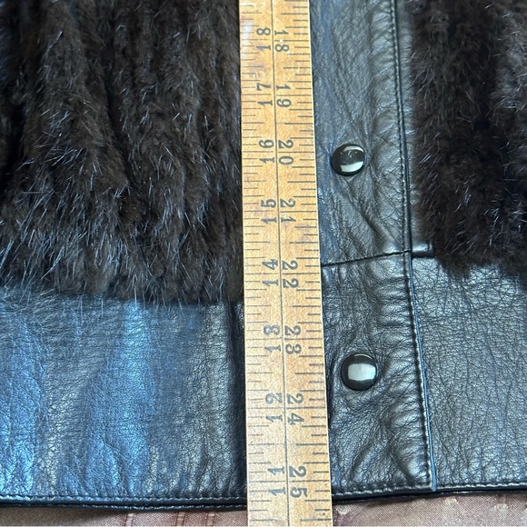 Vintage Weiss 80’s Mink & Leather Jacket or Vest - Picture 14 of 15